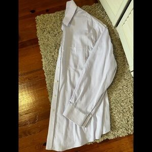 Merona Mens Lavender White Button Up size XXL